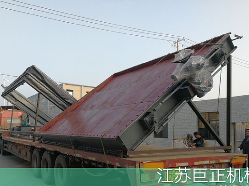 巨正機械公司擋板門，裝車發(fā)貨了